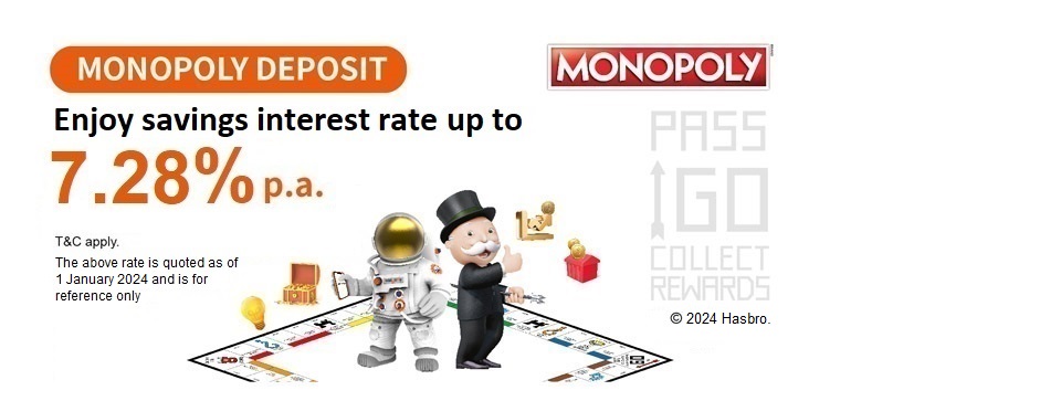 MONOPOLY Deposit up to 7.28% p.a.