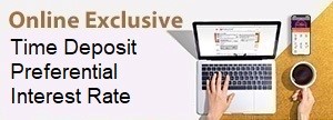 Online exclusive time-deposit preferential interest rates