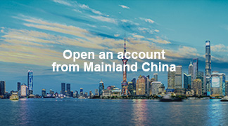Open an account from mainland China